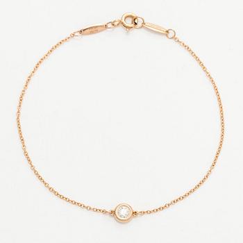 Tiffany & Co, Elsa Peretti, armband, "Diamonds by the Yard", 18K guld med en diamant.