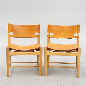 Børge Mogensen, stolar, 5 st, modell 3237, Fredericia Stolefabrik, Danmark.