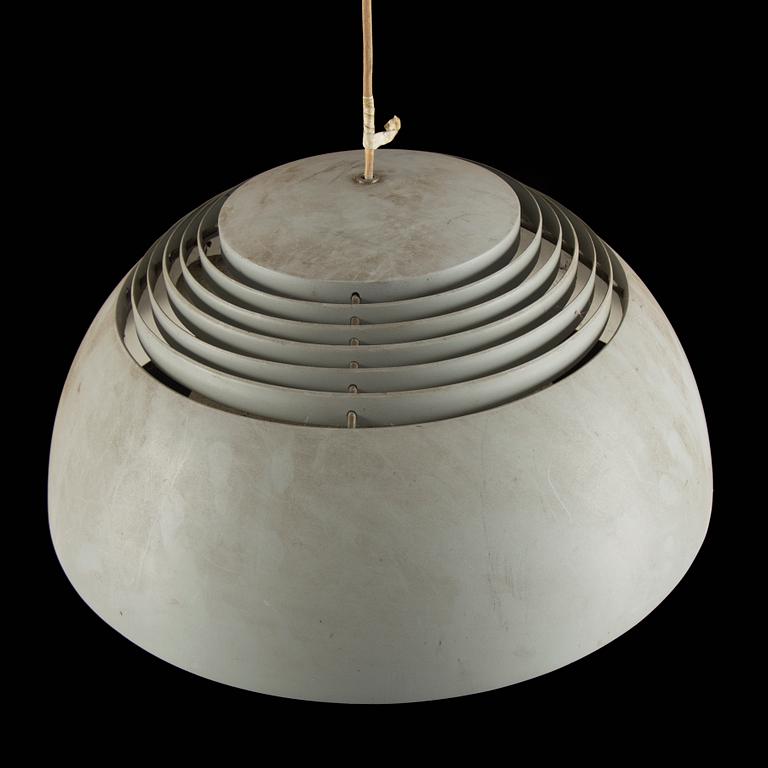 A 'AJ-pendeln' ceiling lamp by Arne Jacobsen for Louis Poulsen, Denmark.