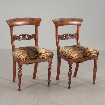 STOLAR, ett par, senempire, 1800-talets mitt.