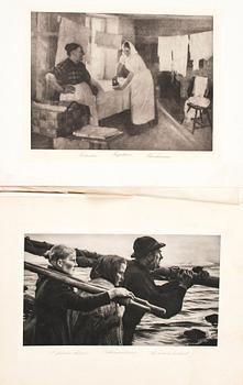 MAPP, 25+5 st, tryckbilder efter Albert Edelfelt, tryck AB F. Tilgmann, Helsingfors 1906.