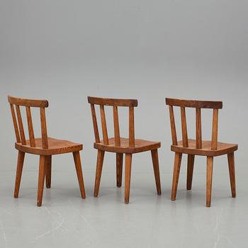 AXEL EINAR HJORTH, "Utö", AB Nordiska Kompaniet NK, 1930-/40-tal. Stolar 3 st.