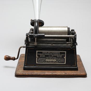 A phonograph from Edison, around the year 1900.