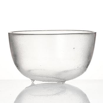 Tapio Wirkkala, a cast glass bowl, Iittala, Finland 1978, ed. 1/300.