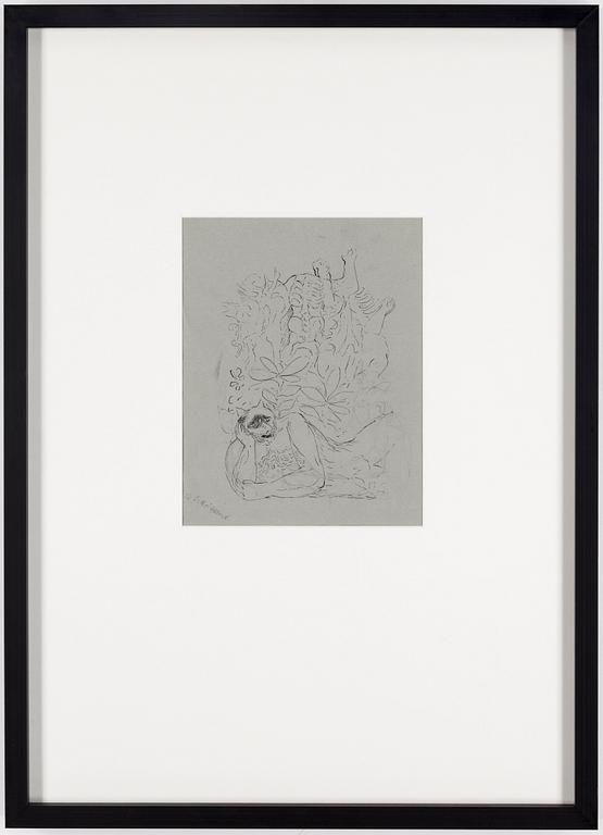 PETER WEISS, ink on paper.