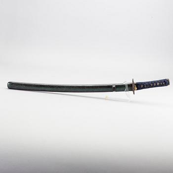 A Japanese Wakizashi late 19th century, signed.