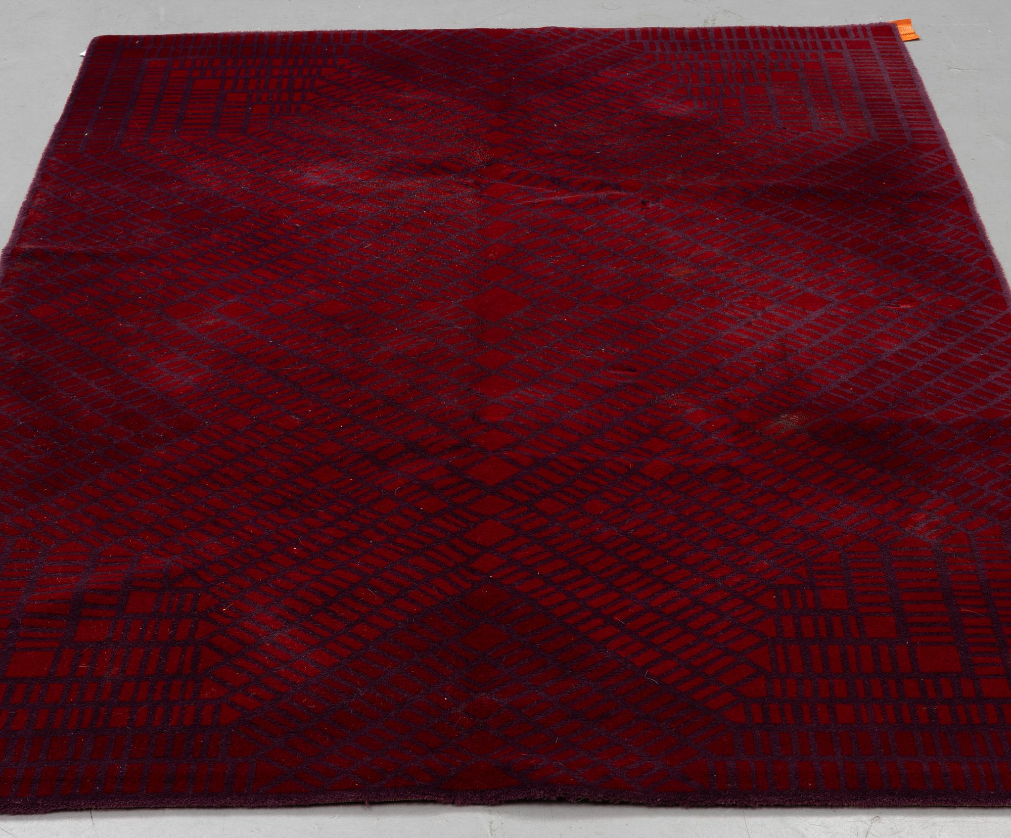 Carpet, machine made knotted pile, ca 239 x 169 cm, 1960's.
