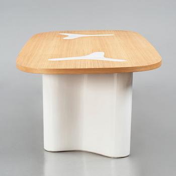 India Mahdavi, an oak and ceramic dinner table, designed for a project at Svenskt Tenn, Sweden in 2022.