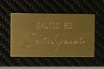 Halvmodell, segelbåt, "Baltic 50", omkring 2000.