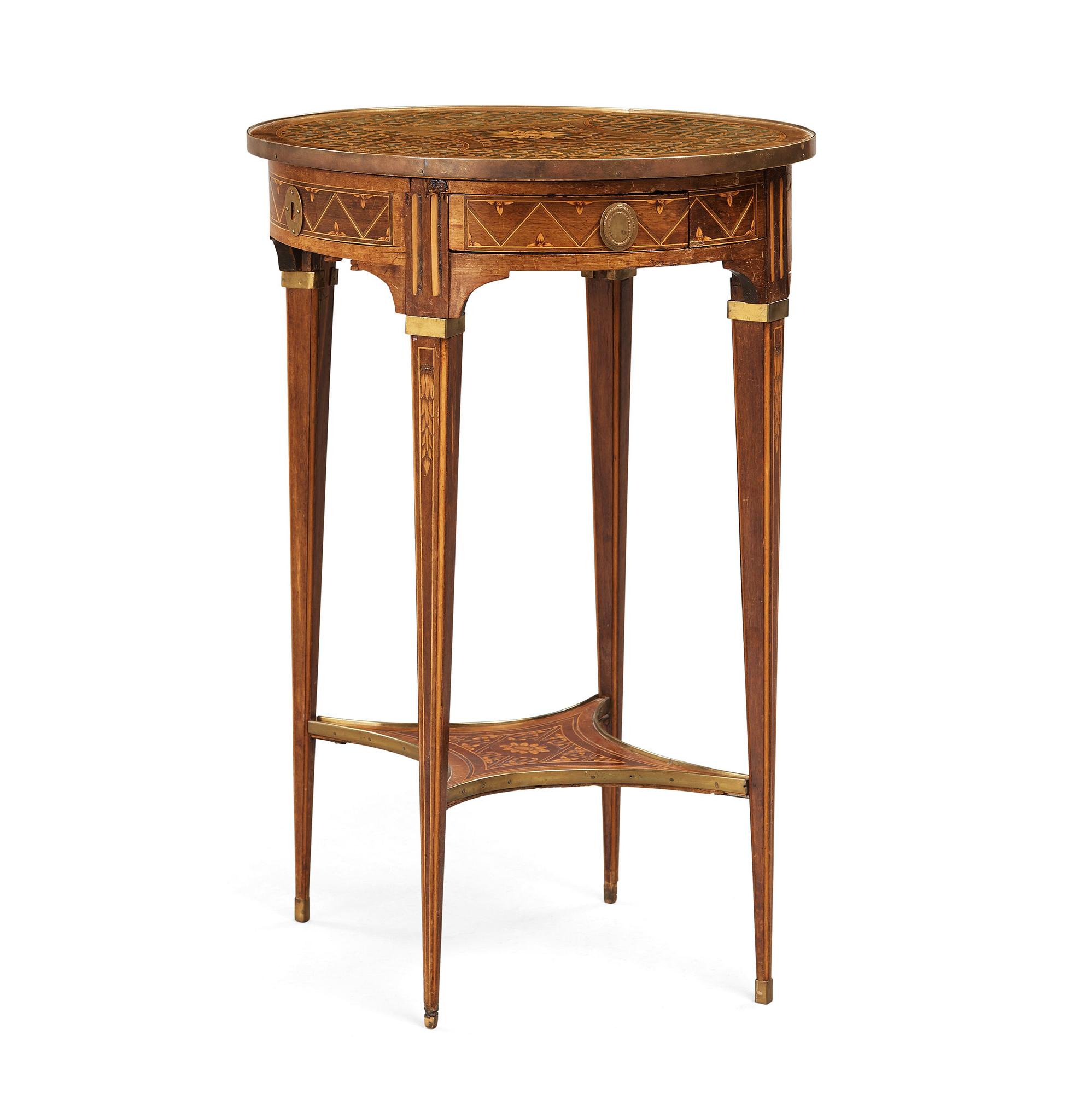 A Gustavian table by Anders Lundelius 1783.