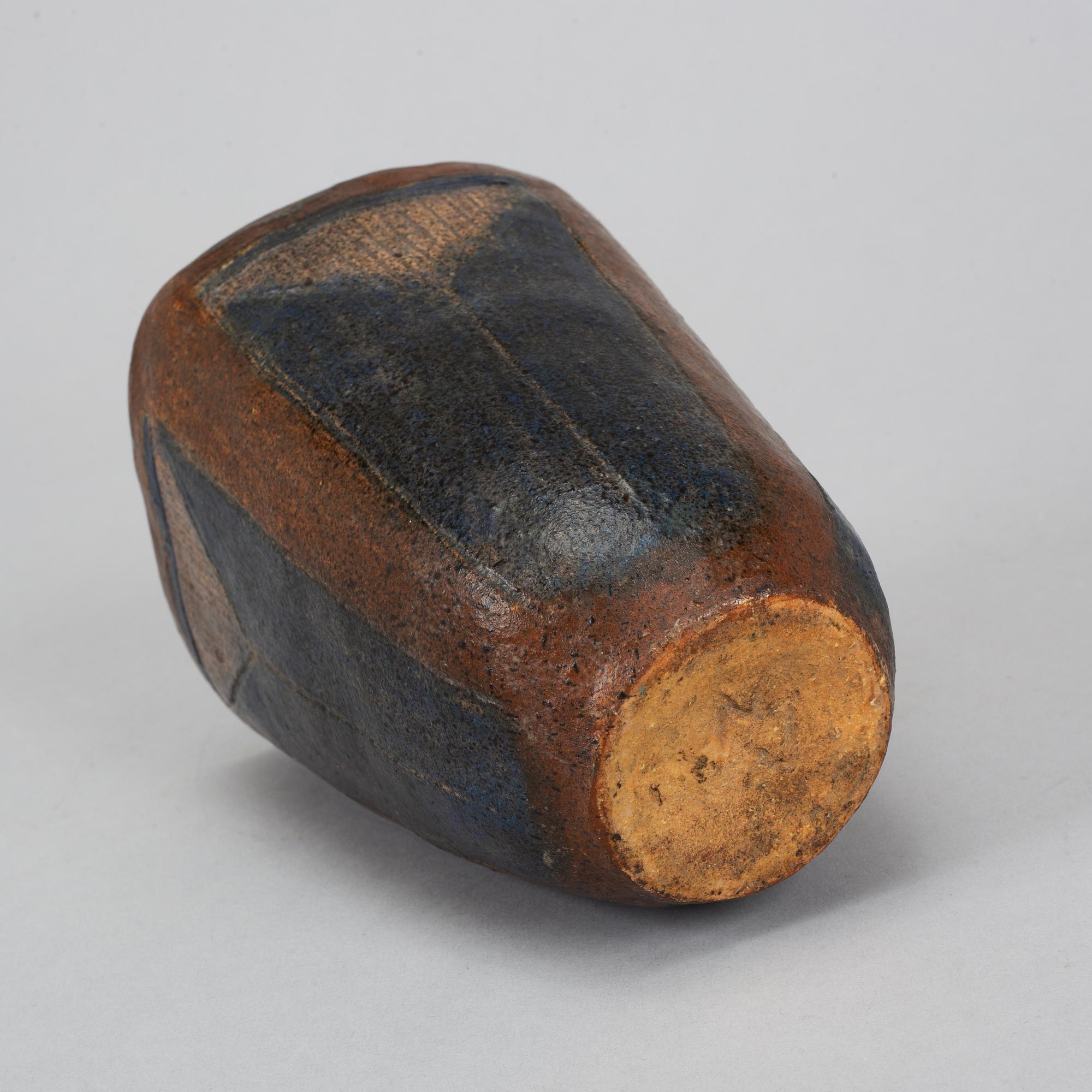 Dagmar Norell, a signed earthenware vase.