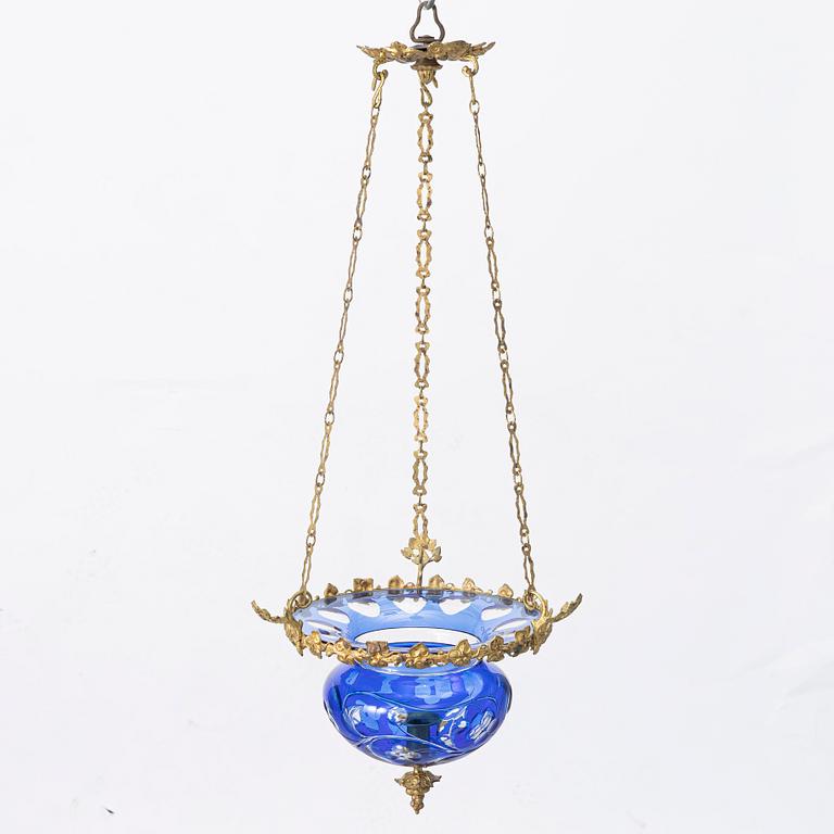 A late Empire ceiling lamp, mid-19th Century.