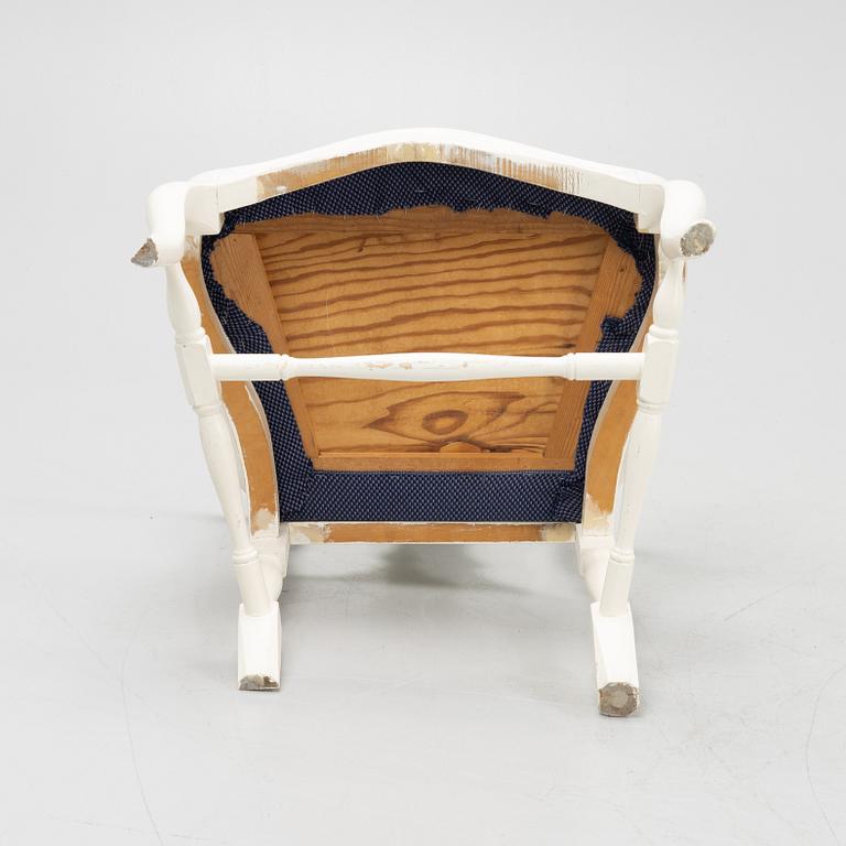 A set of three Rococo style chairs, second half of the 20th Century.