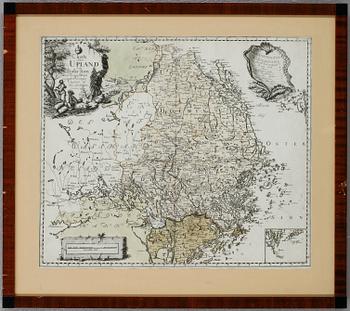 KARTA, Uppland, 1700-tal.