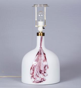 BORDSLAMPA, Holmegaard, 1900-tal.
