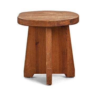 NORDISKA KOMPANIET, a stained pine stool, Sweden, 1930's-40's.