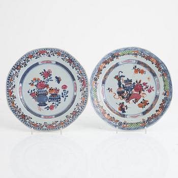 Servisdelar, 8 delar, porslin, Kina, Qianlong (1736-95).