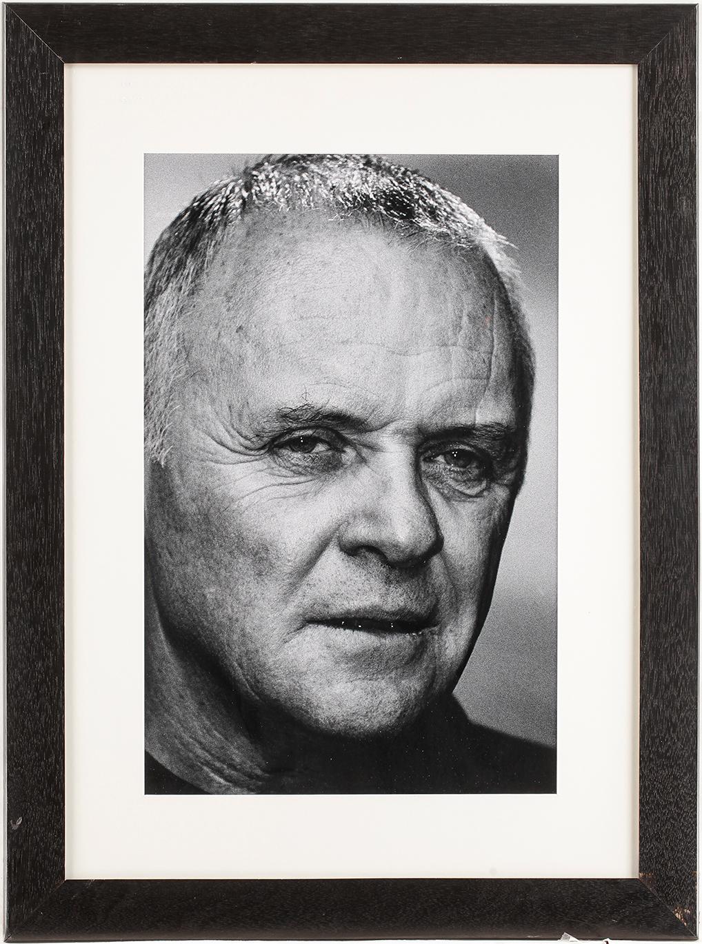 LEIF-ERIK NYGÅRDS,  one of a kind print, "Anthony Hopkins", signerad a tergo.