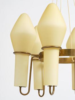 Hans-Agne Jakobsson, a rare ceiling lamp, Hans-Agne Jakobsson AB, Markaryd, 1950s.