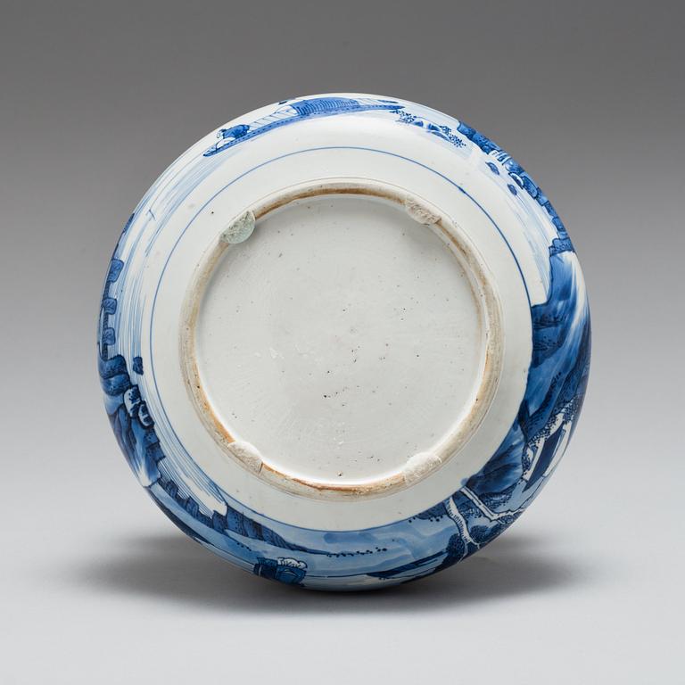 A blue and white censer, Qing dynasty, Kangxi (1662-1722).