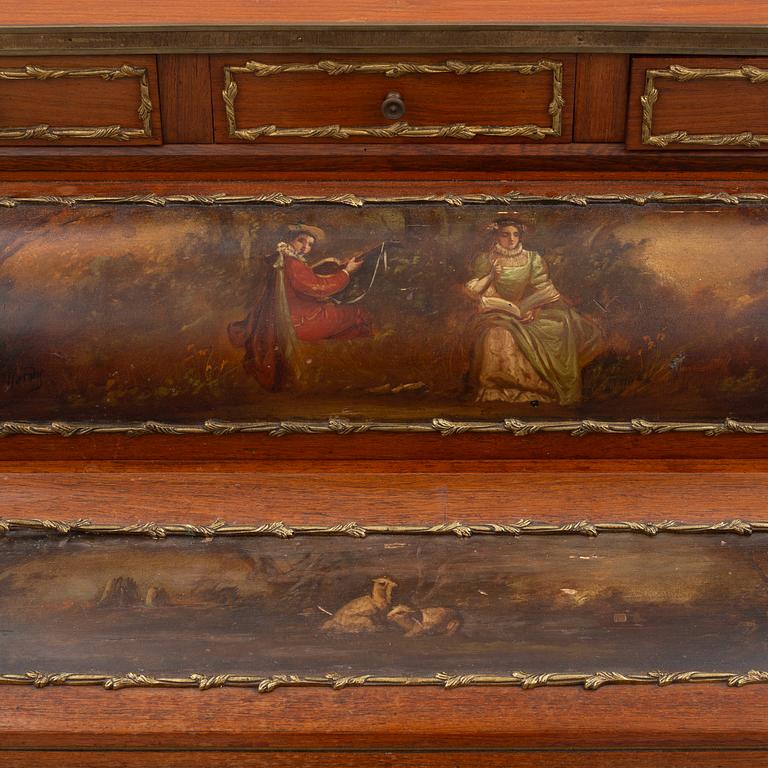 A secretaire, Louis XV style, 20th century.