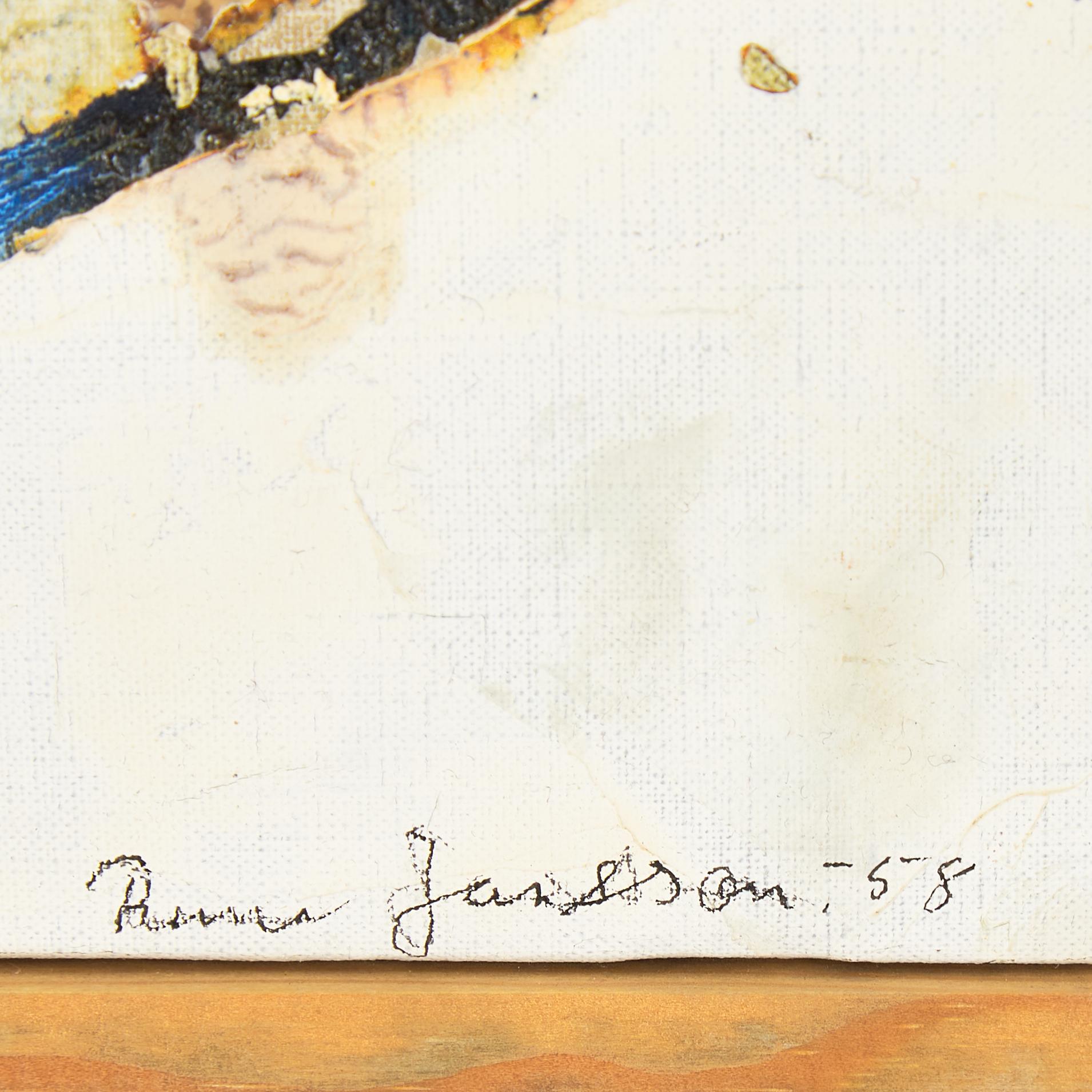 Rune Jansson, oil on canvas, signed and dated -58.