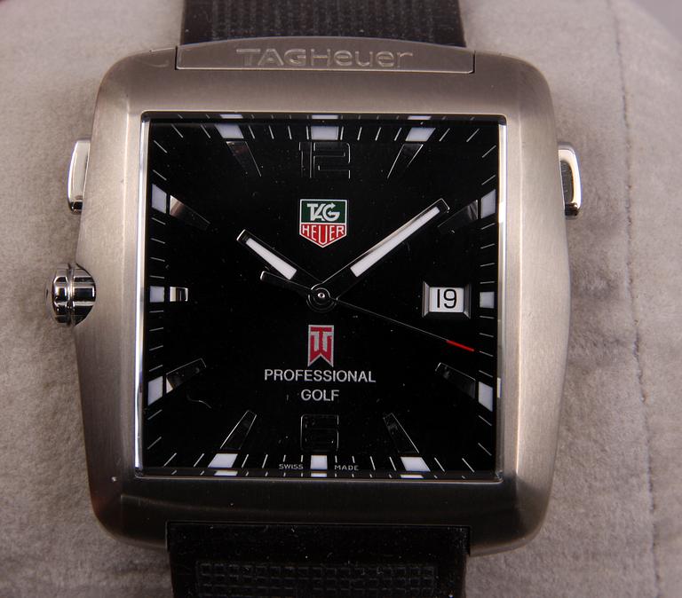 ARMBANDSUR, herr, Teg Heuer, Golf watch by Tiger Woods, numr 0386/8000.