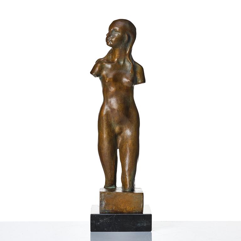 Gunnar Nilsson, sculpture. Signed with monogram. Bronze, height 42.5 cm.