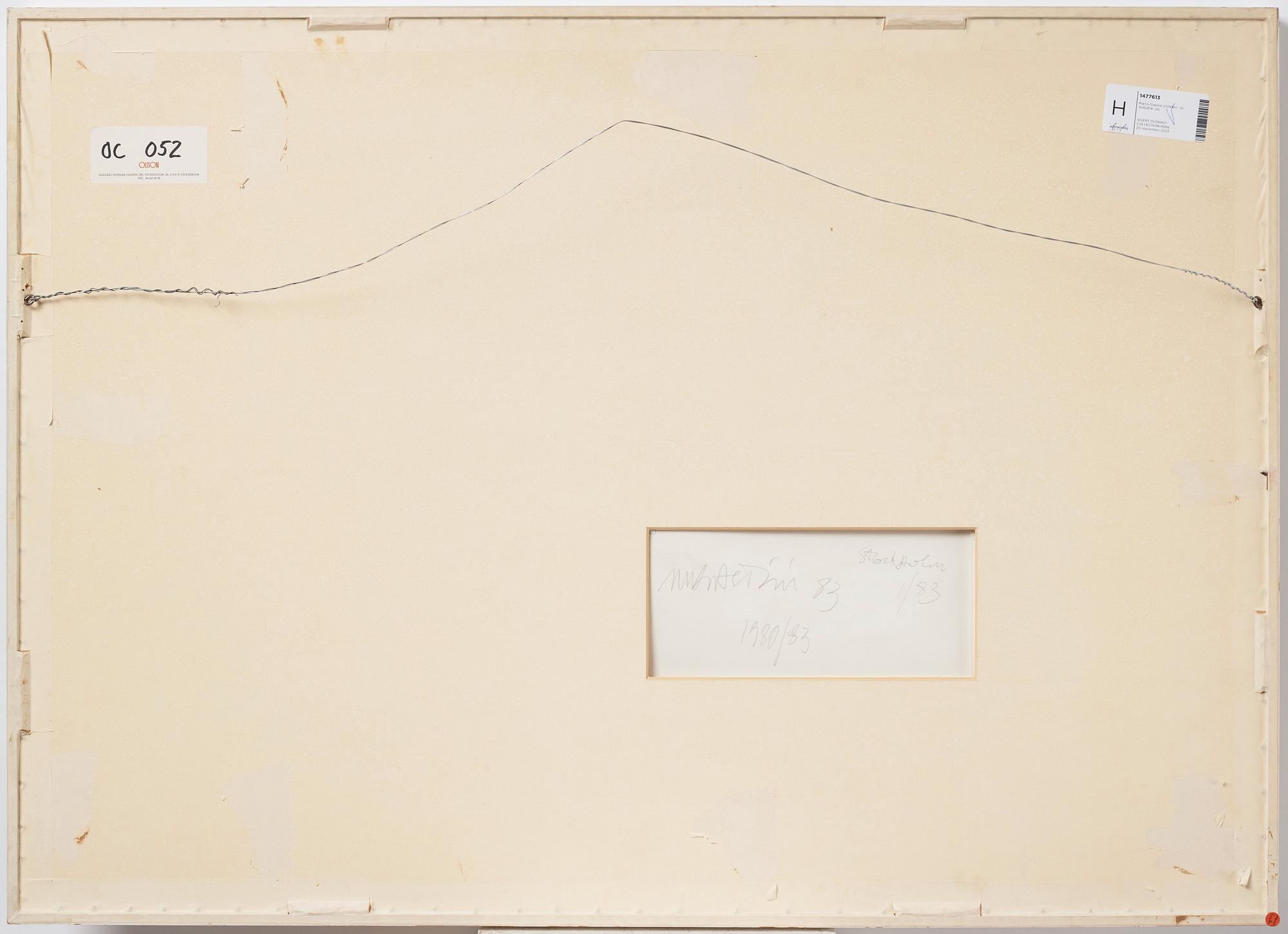 Marco Gastini, Utan titel.