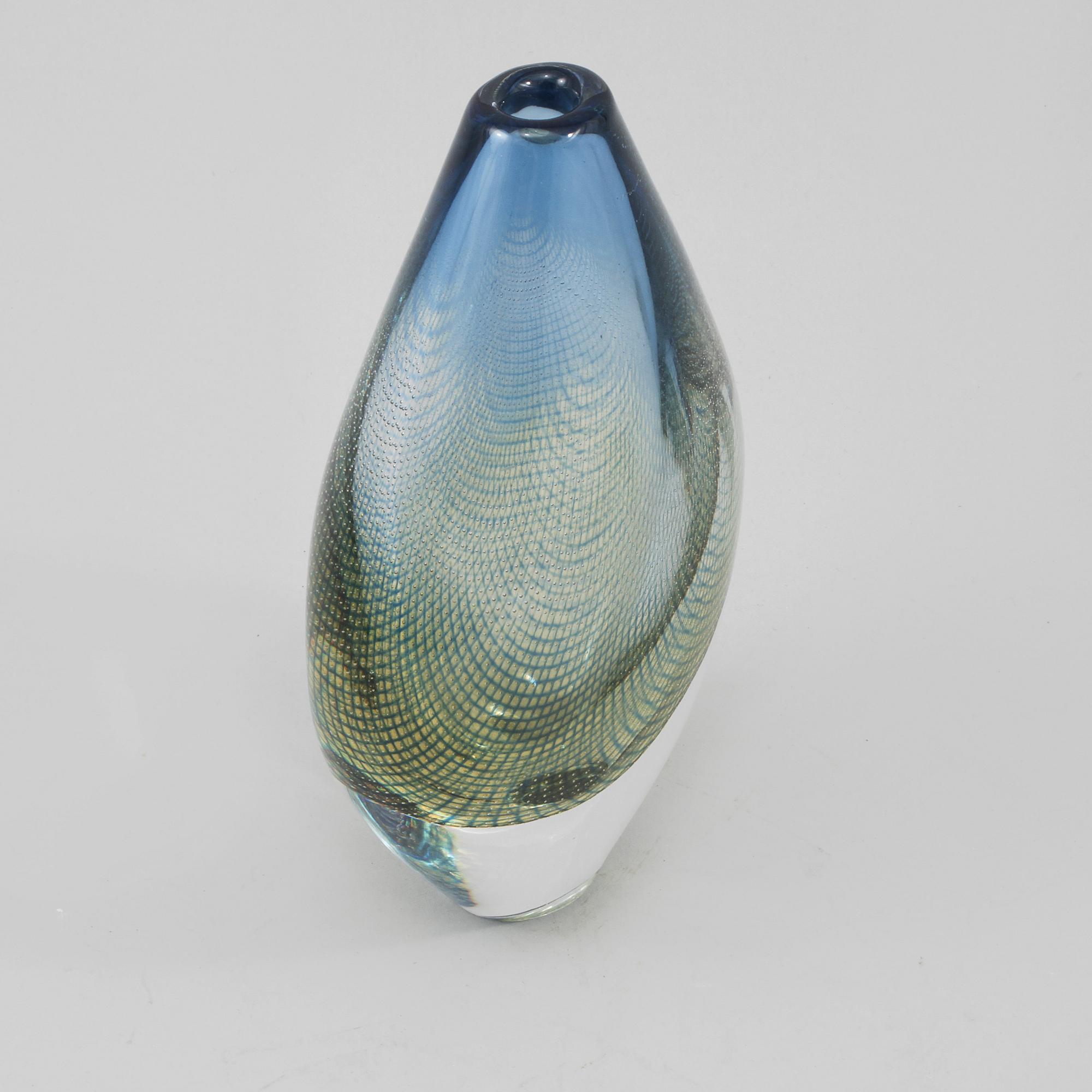 VAS, glas, "Kraka", Sven Palmqvist, Orrefors, 1900-talets andra hälft.
