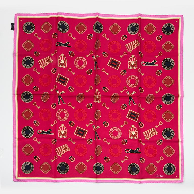 Cartier, a twill silk scarf, 'Diabolo de Cartier', 2023.