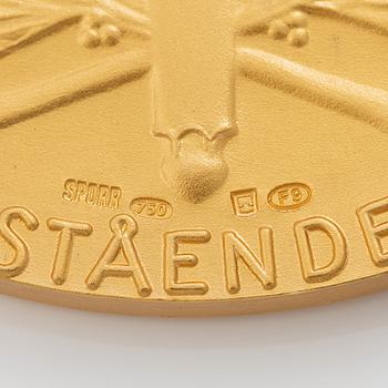 The Royal Swedish Academy of Engineering, gold medal. Awarded to Professor Bengt Kasemo in 2007.