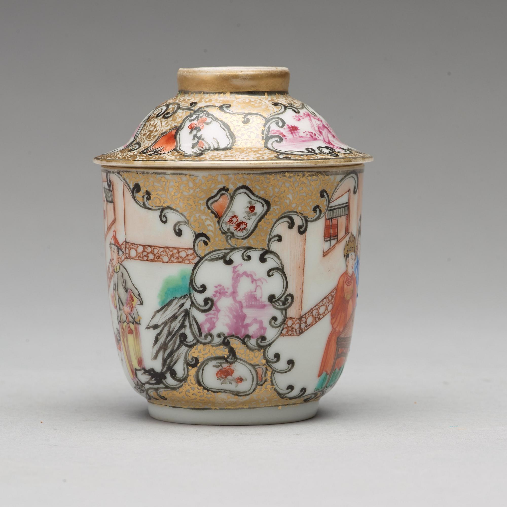 KOPP med FAT, porslin. Qingdynastin, Qianlong (1736-95).