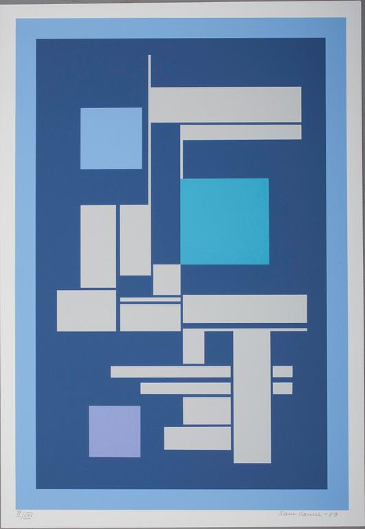 SAM VANNI, serigrafi, signerad, daterad -89 samt numrerad II/XXV.