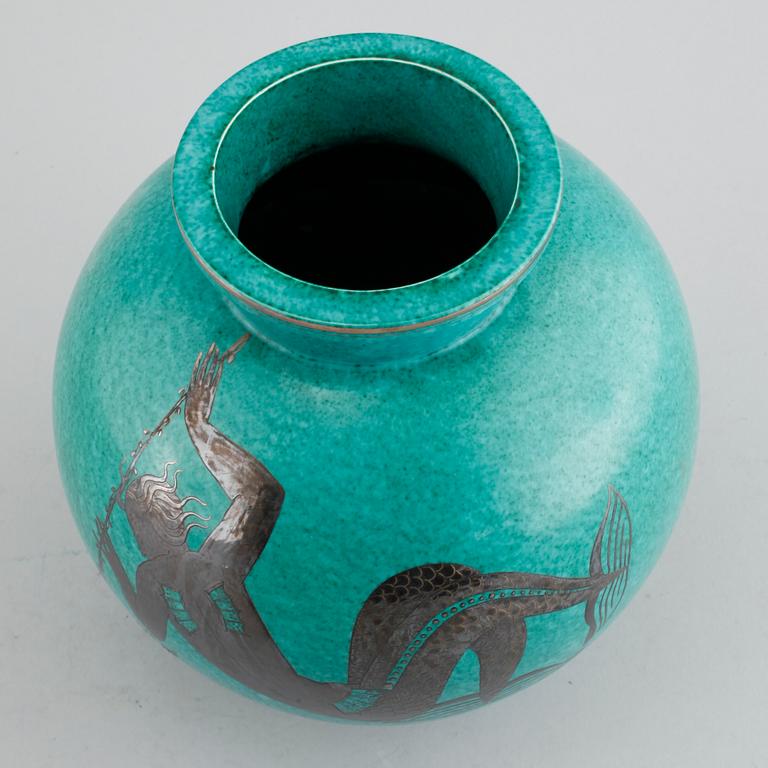 WILHELM KÅGE, vas, stengods, "Argenta", Gustavsberg, 1900-tal.