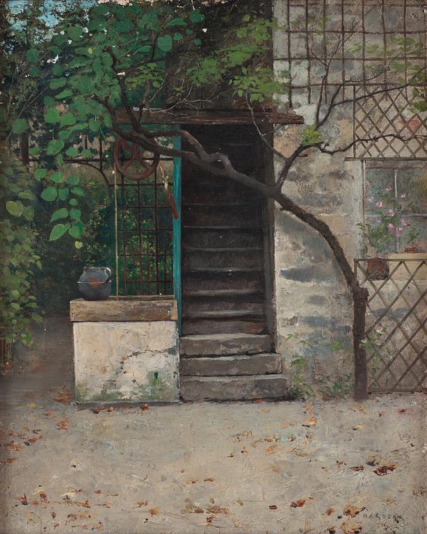 August Hagborg, "Utanför Birgers ateljé i Paris" (Outside Birger's atelier in Paris).
