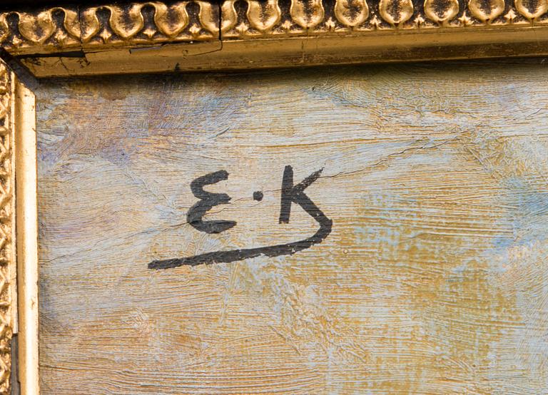 oil on canvas, signed.