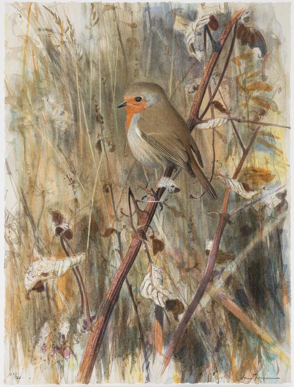 Lars Jonsson, portfölj "Dagrar", 2000,  med 12 färglitografier, signerade 167/366.