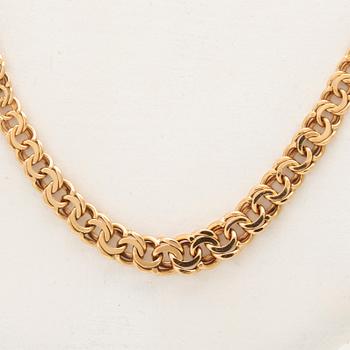 Halsband Bismarck-länk 18K guld.