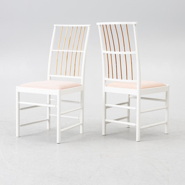 Josef Frank, chairs, 6 pcs, model B 2025, Svenskt Tenn, after 1985.