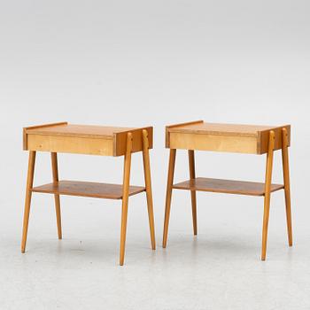 A pair of bedside tables, AB Carlström & co Möbelfabrik, mid20th century.