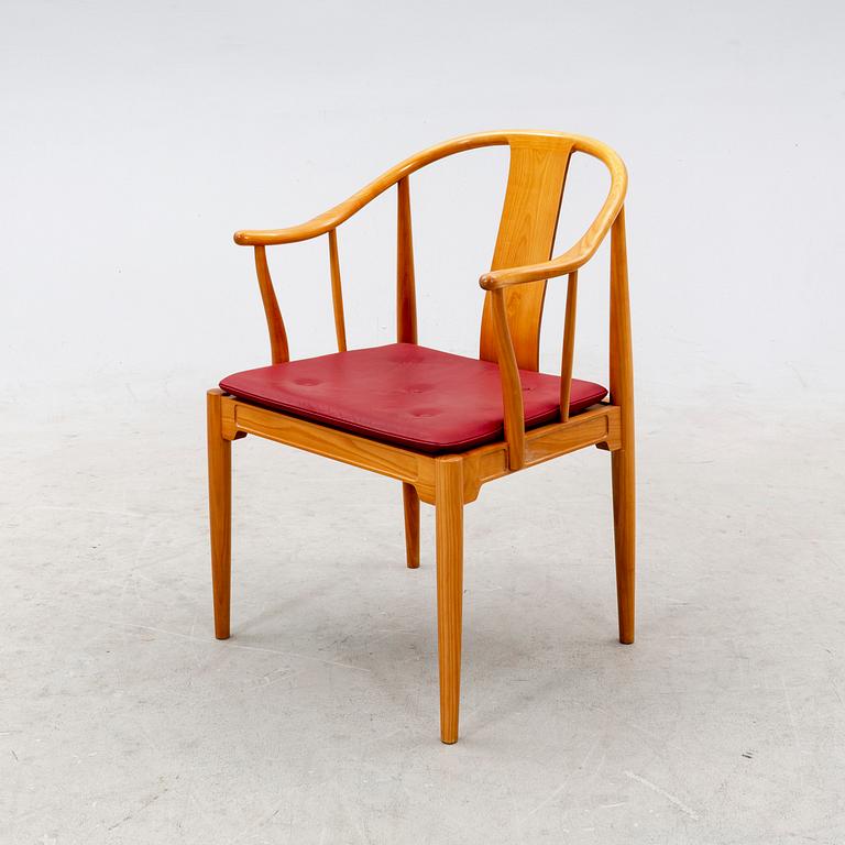 Hans J Wegner, a Kina-stilen armchair for Fritz Hansen, Denmark, dated 1994.