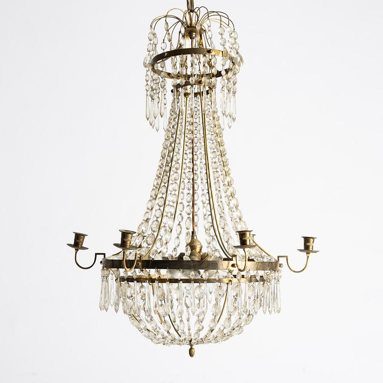 a Swedish chandelier, late 18th century.