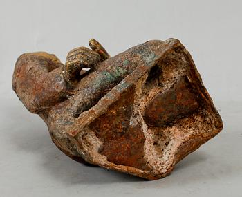 FIGUR, gjutjärn, orientalisk, 1900-/2000-tal.