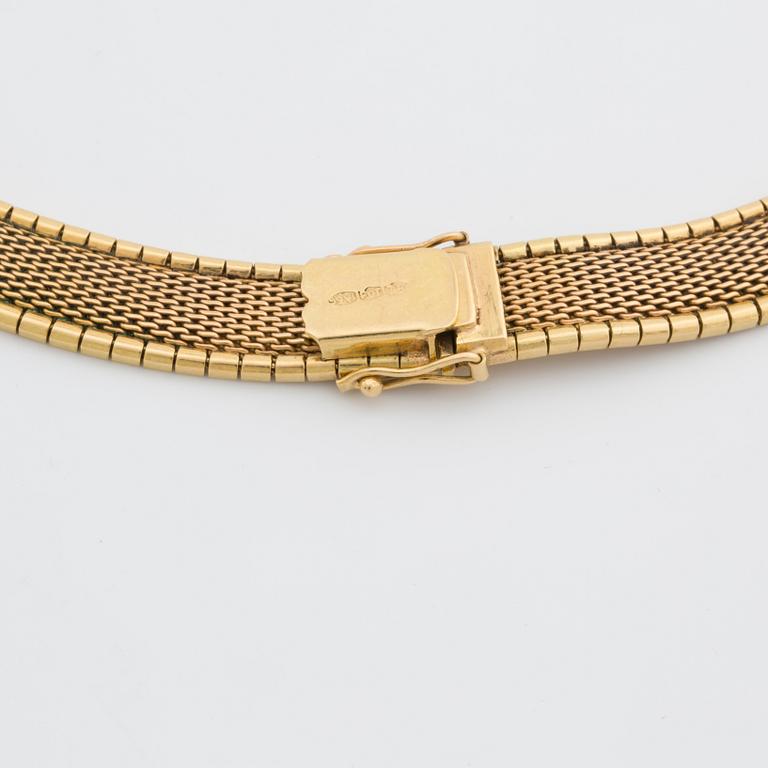 COLLIER, 18K matterat guld.