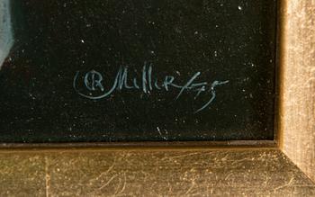 Reijo Meller, oil on board, signed and dated -75.