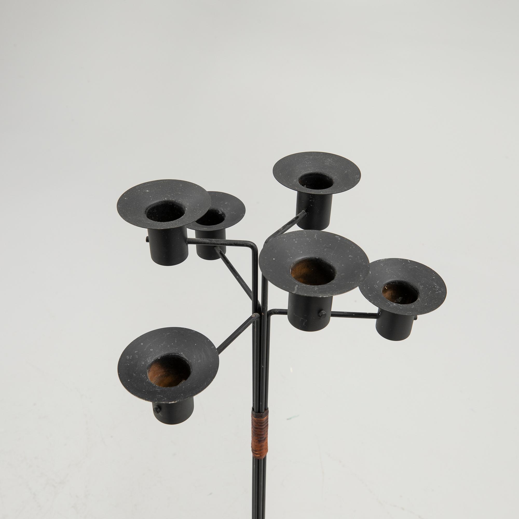 Hans-Agne Jakobsson, golvkandelaber, modell "L5", Hans Agne Jakobsson AB, Markaryd, 1950-60-tal.