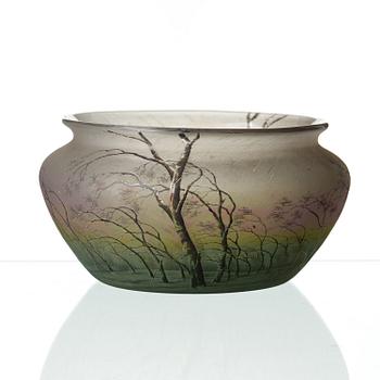 DAUM, skål, Nancy, Frankrike, jugend, ca 1900.