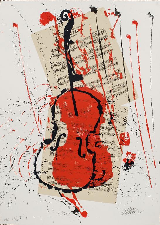 FERNANDEZ ARMAN, silk screen, signed and numbered HC 18/30.