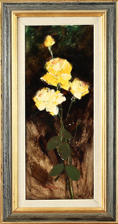 RUNE WAHLSTRÖM, olja på pannå, sign.